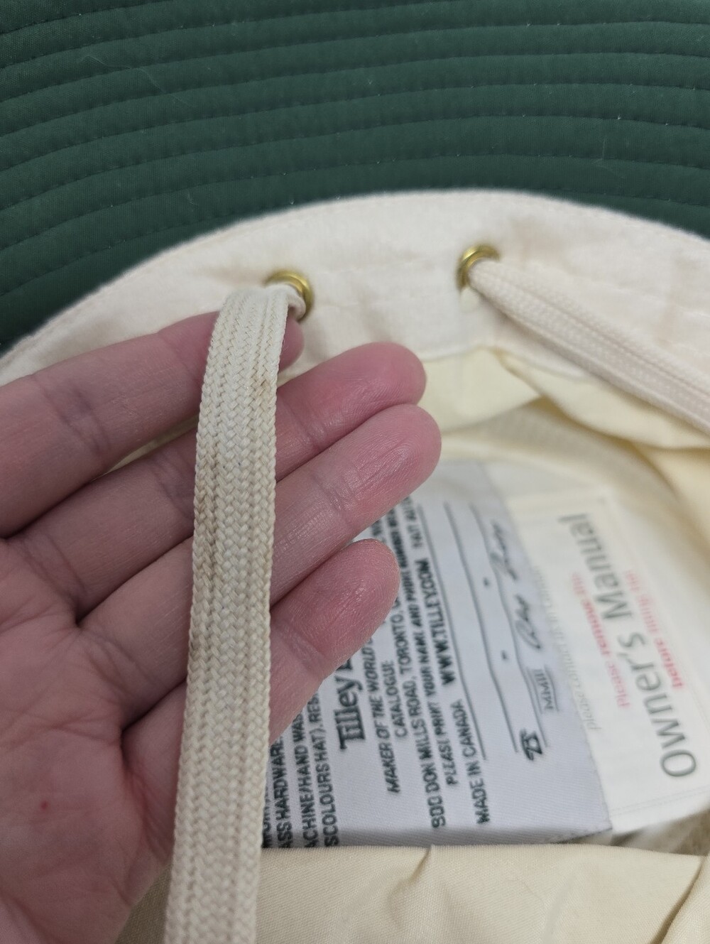 Tilley The Airflow LTM6 Broad Brim Sun Hat Light Stone Size 7 3/8 - Picture 13 of 15